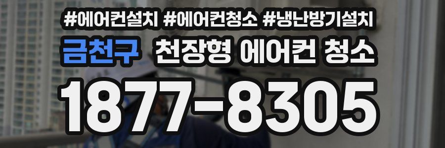 금천구 천장형 에어컨 청소