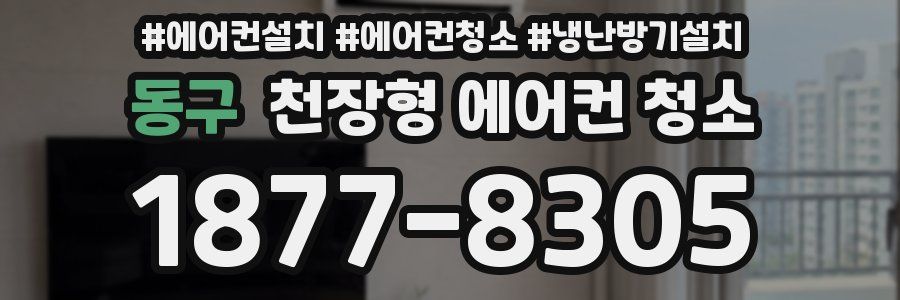 동구 천장형 에어컨 청소