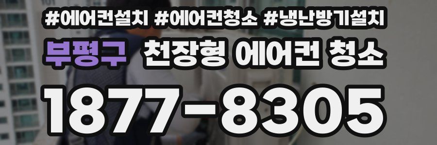 부평구 천장형 에어컨 청소