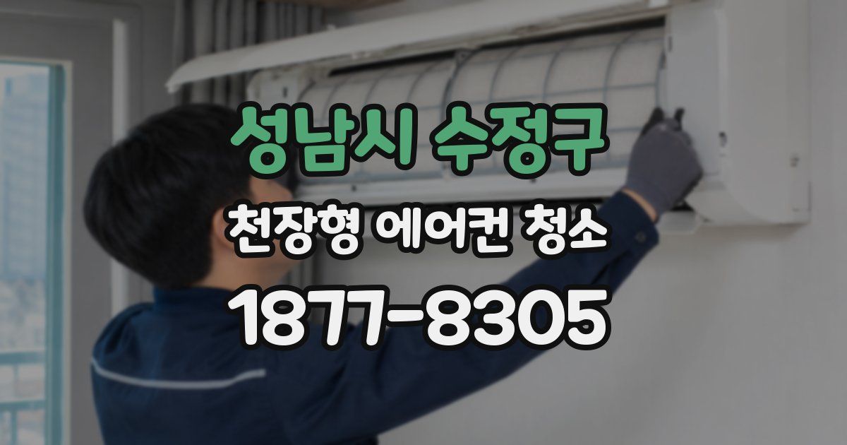 성남시 수정구 천장형 에어컨 청소