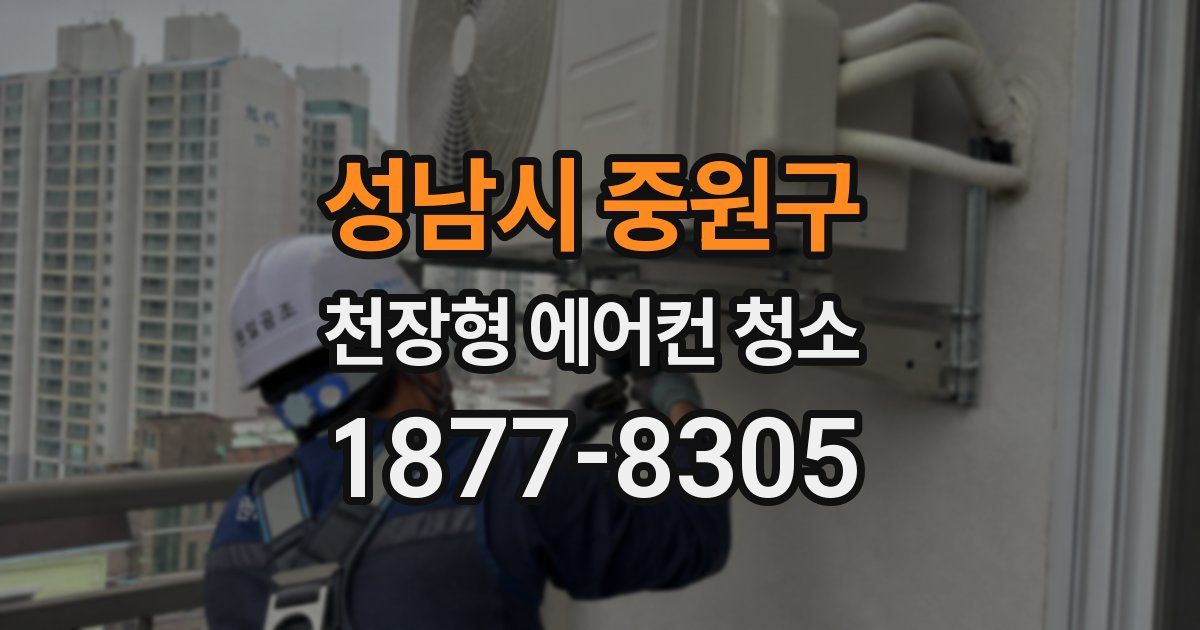 성남시 중원구 천장형 에어컨 청소