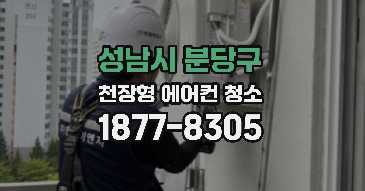 성남시 분당구 천장형 에어컨 청소