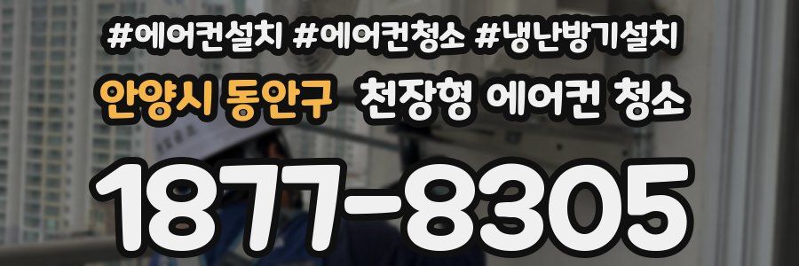 안양시 동안구 천장형 에어컨 청소