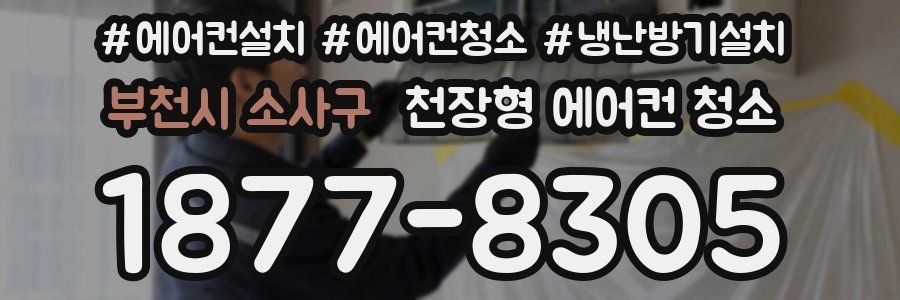 부천시 소사구 천장형 에어컨 청소
