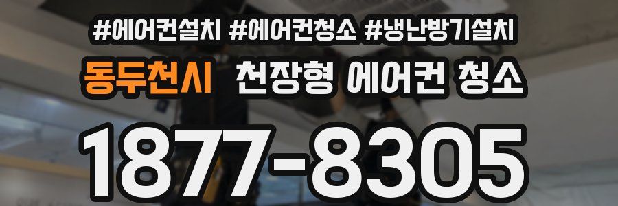 동두천시 천장형 에어컨 청소