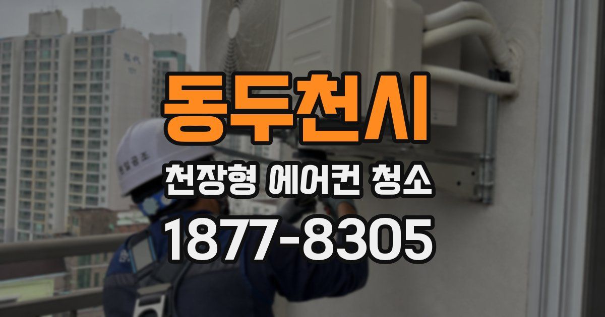 동두천시 천장형 에어컨 청소