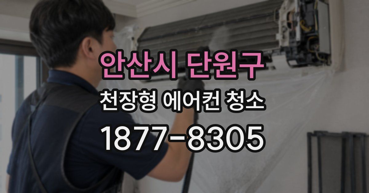 안산시 단원구 천장형 에어컨 청소