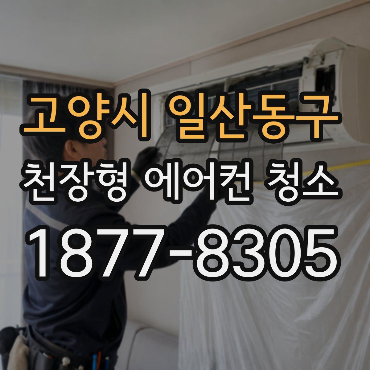 고양시 일산동구 천장형 에어컨 청소