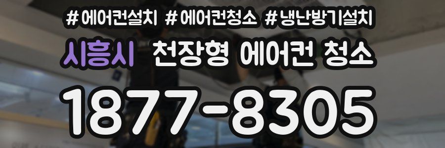 시흥시 천장형 에어컨 청소