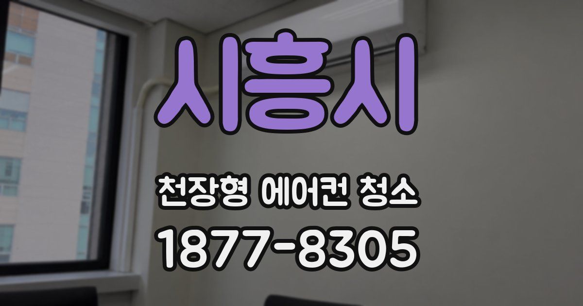 시흥시 천장형 에어컨 청소