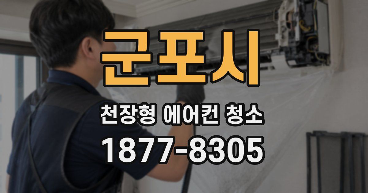 군포시 천장형 에어컨 청소