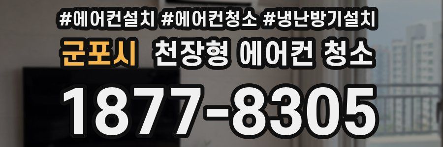 군포시 천장형 에어컨 청소