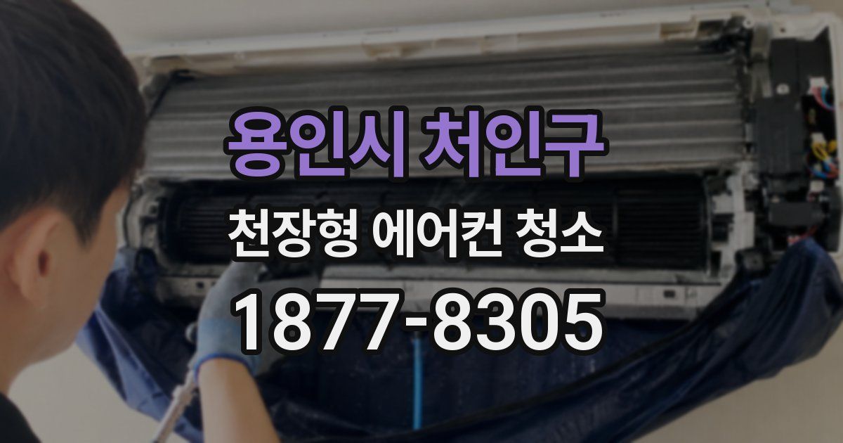 용인시 처인구 천장형 에어컨 청소