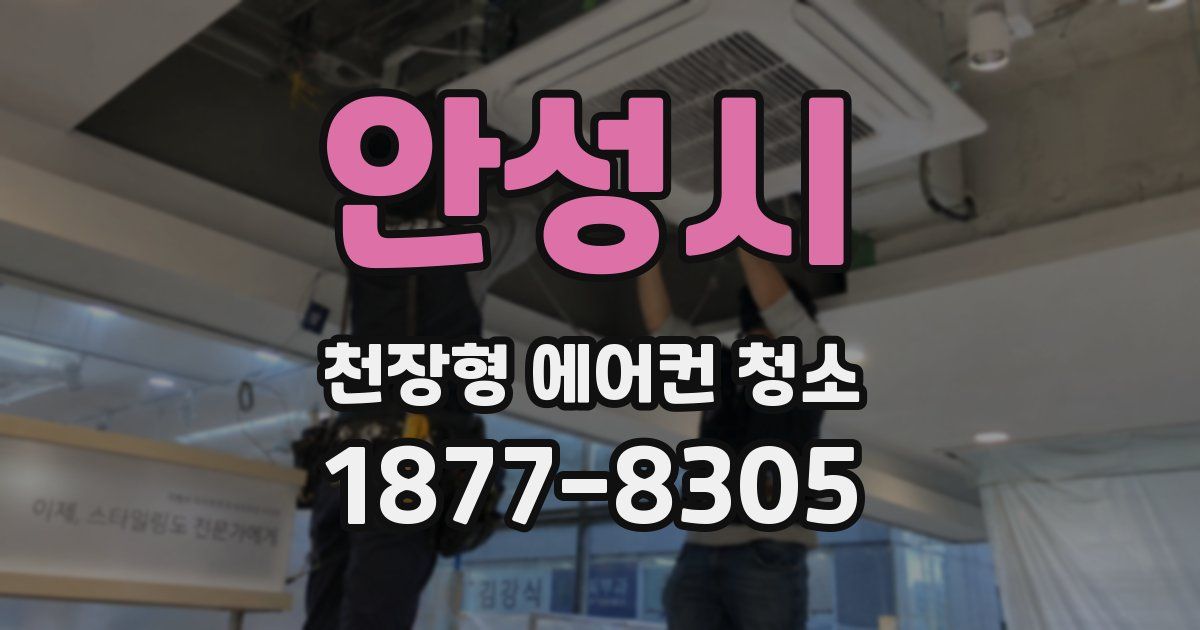 안성시 천장형 에어컨 청소