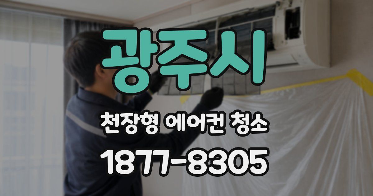 광주시 천장형 에어컨 청소