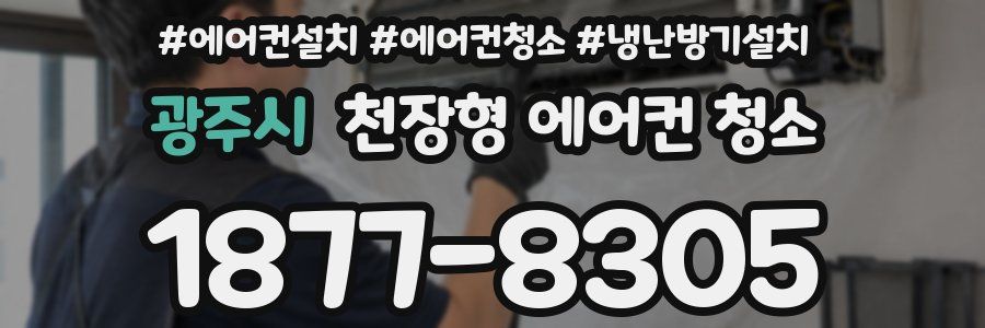 광주시 천장형 에어컨 청소