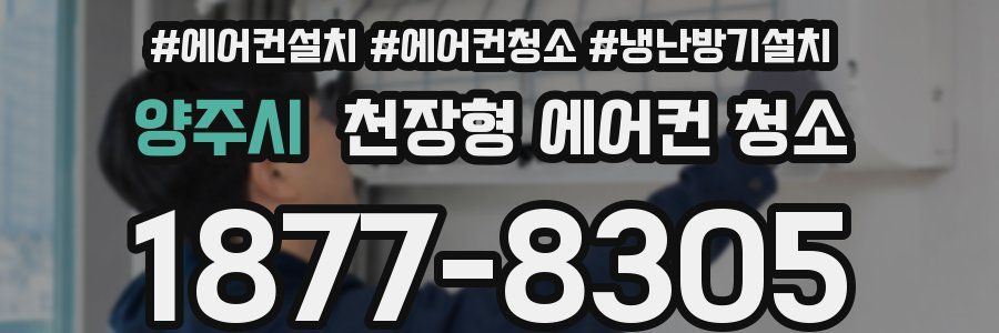 양주시 천장형 에어컨 청소