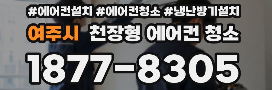 여주시 천장형 에어컨 청소