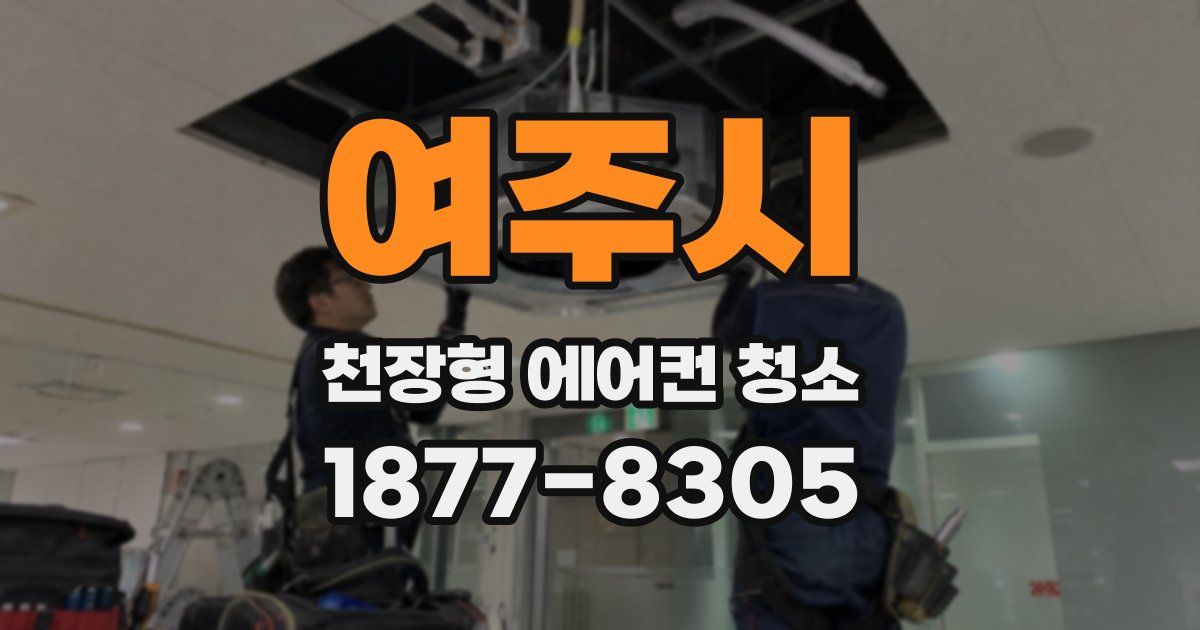 여주시 천장형 에어컨 청소