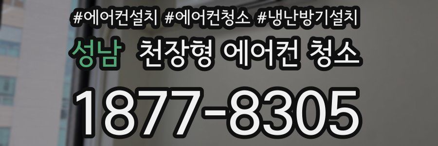 성남 천장형 에어컨 청소