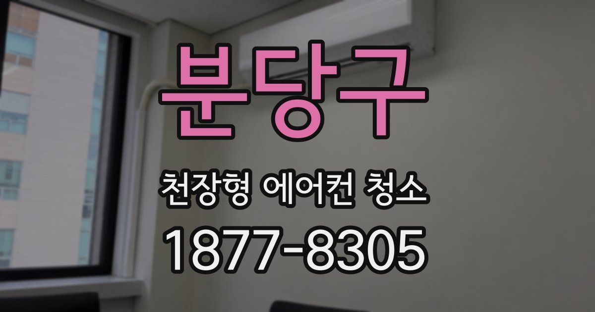 분당구 천장형 에어컨 청소