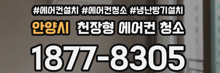 안양시 천장형 에어컨 청소