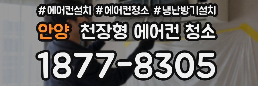 안양 천장형 에어컨 청소