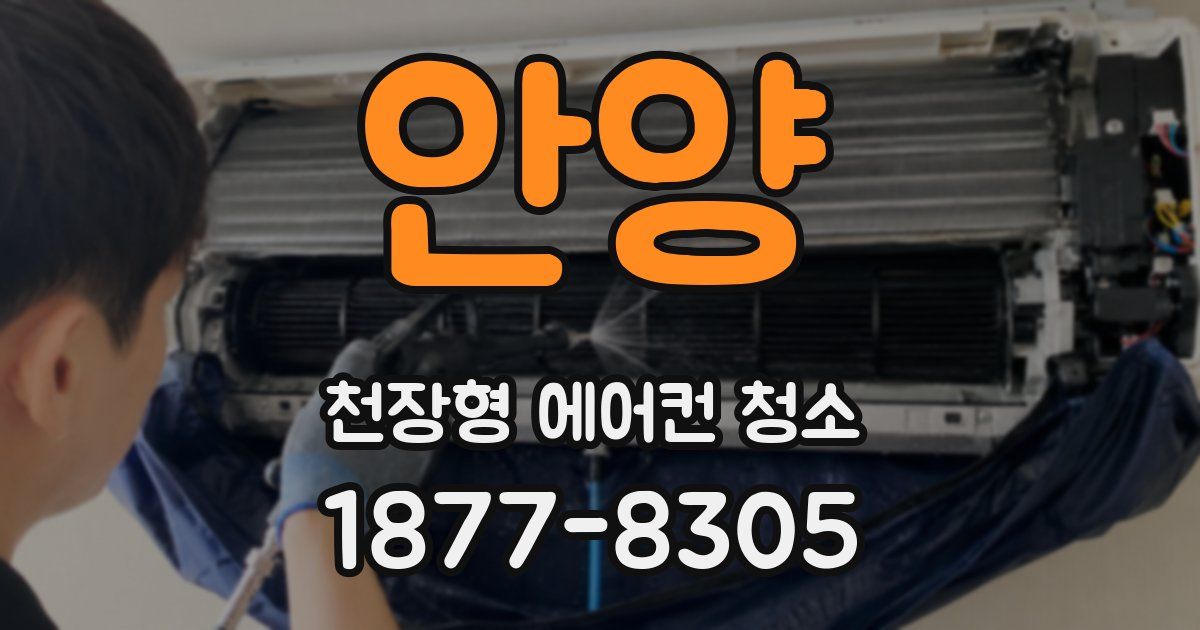 안양 천장형 에어컨 청소