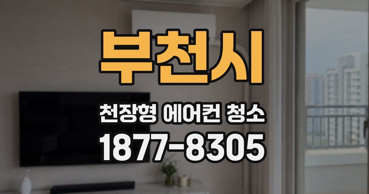 부천시 천장형 에어컨 청소