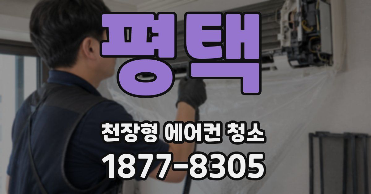 평택 천장형 에어컨 청소