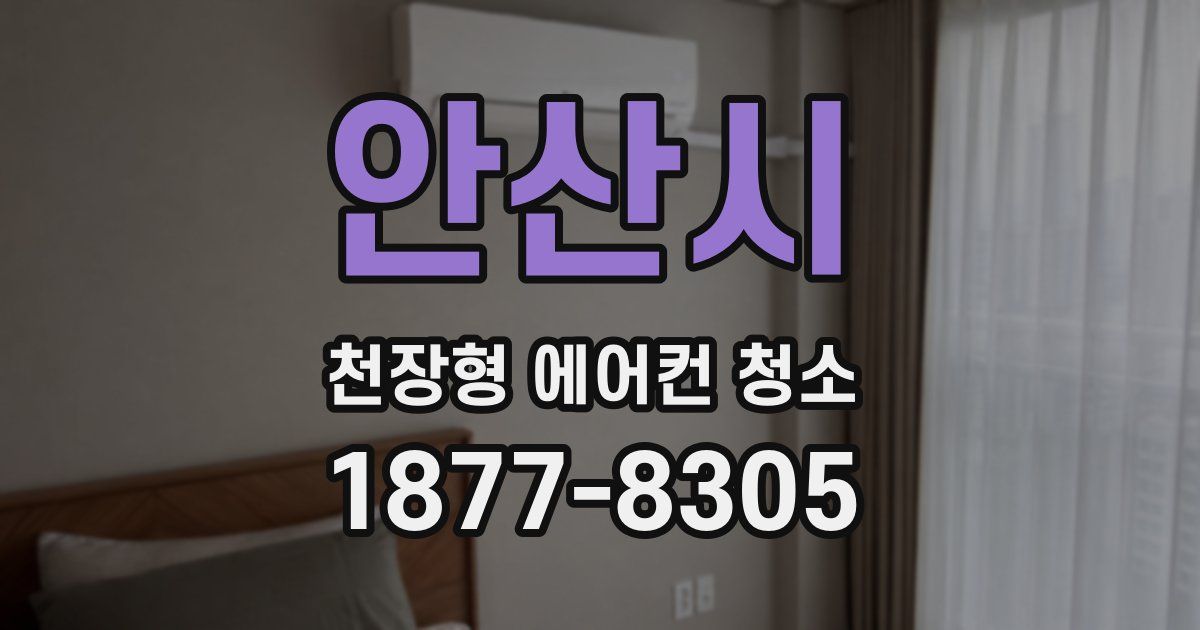 안산시 천장형 에어컨 청소