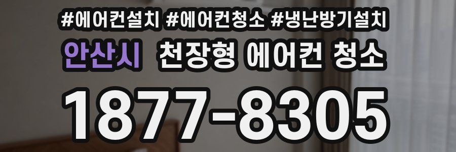 안산시 천장형 에어컨 청소