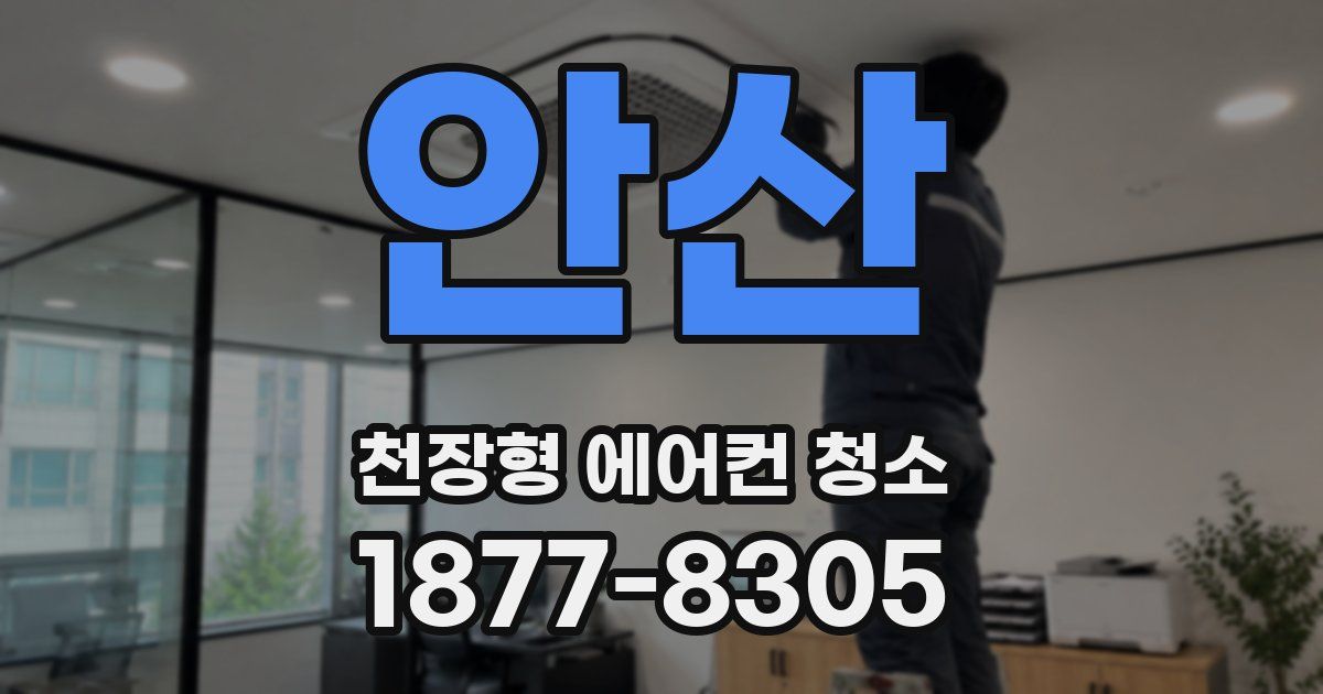 안산 천장형 에어컨 청소
