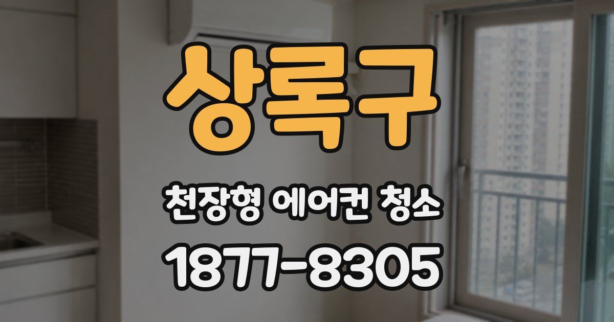 상록구 천장형 에어컨 청소