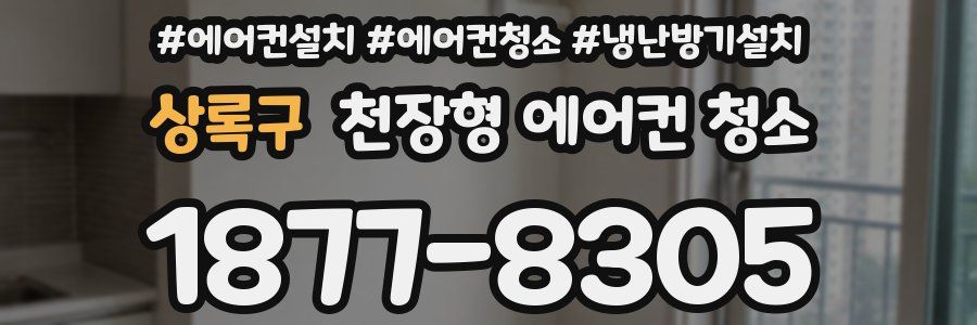 상록구 천장형 에어컨 청소