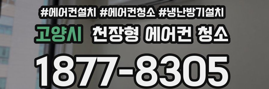 고양시 천장형 에어컨 청소