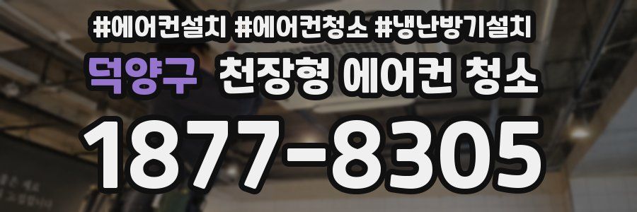 덕양구 천장형 에어컨 청소