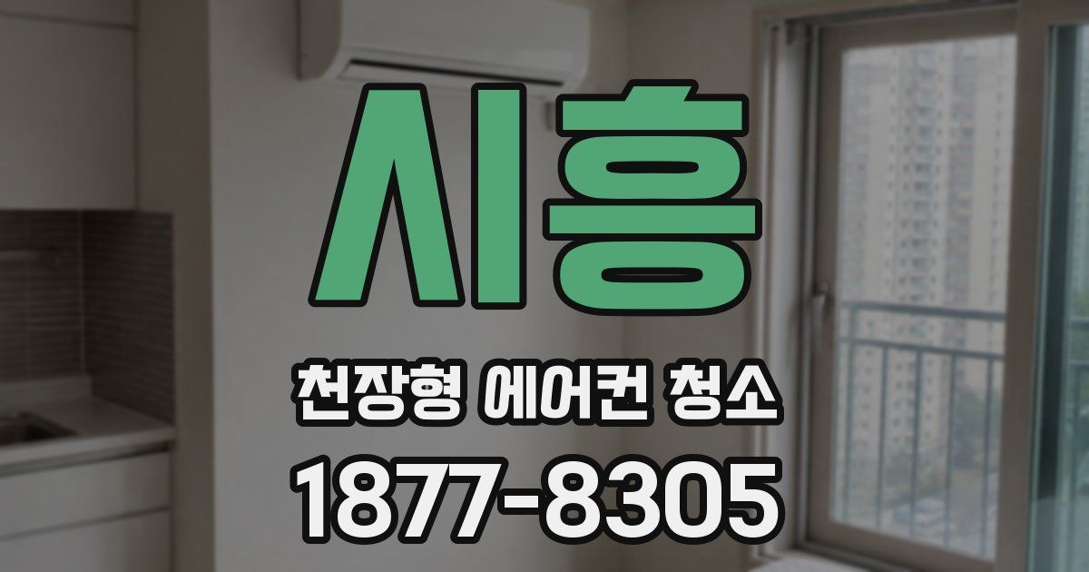 시흥 천장형 에어컨 청소