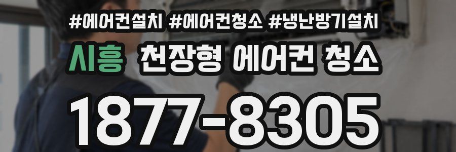 시흥 천장형 에어컨 청소