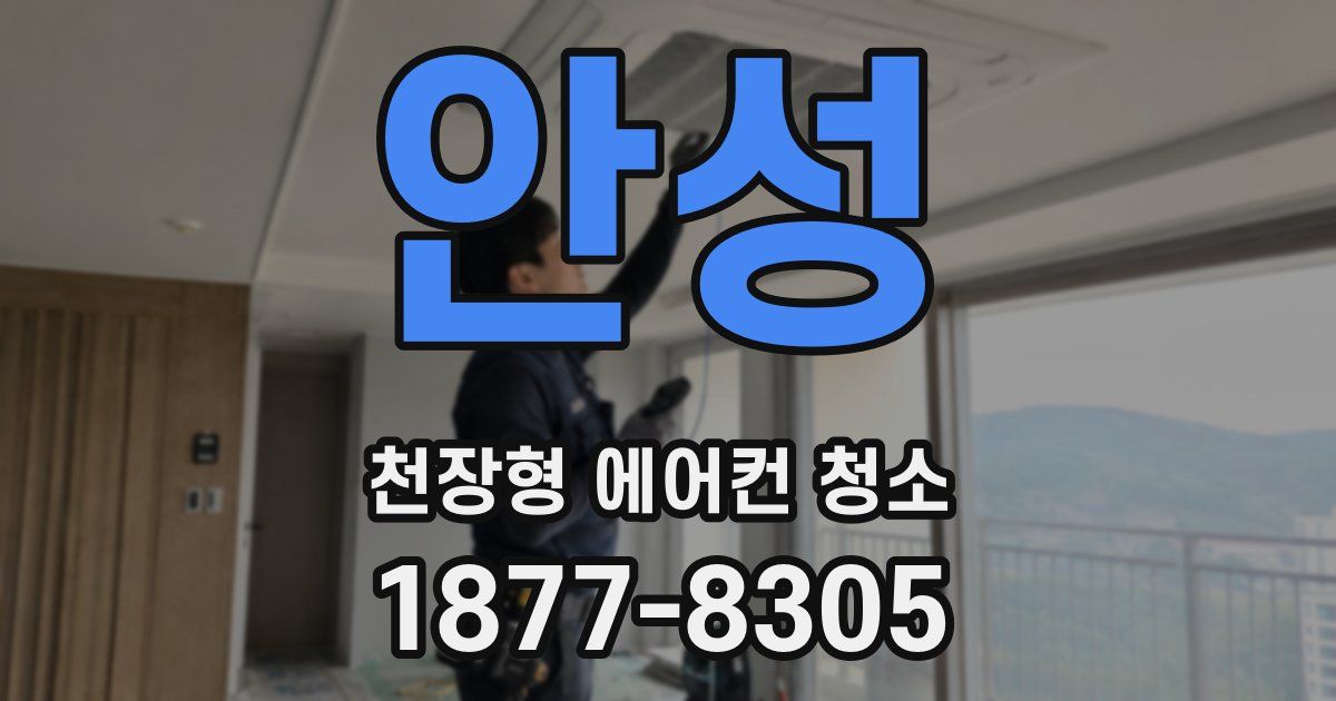 안성 천장형 에어컨 청소