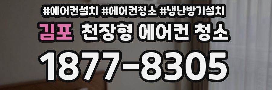 김포 천장형 에어컨 청소