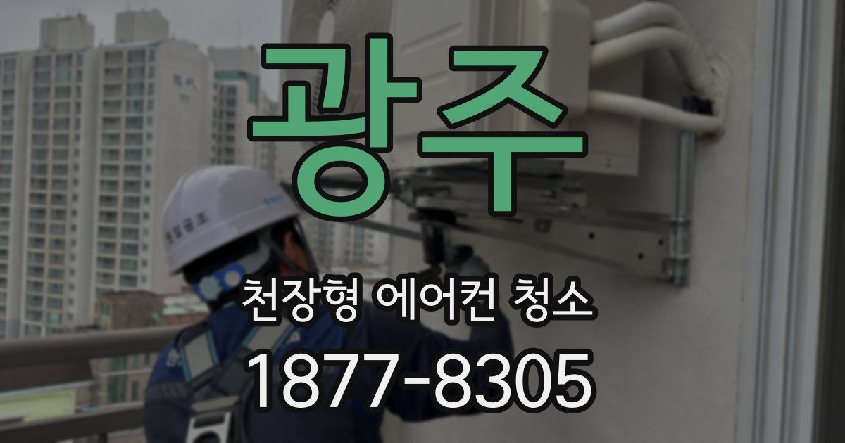 광주 천장형 에어컨 청소