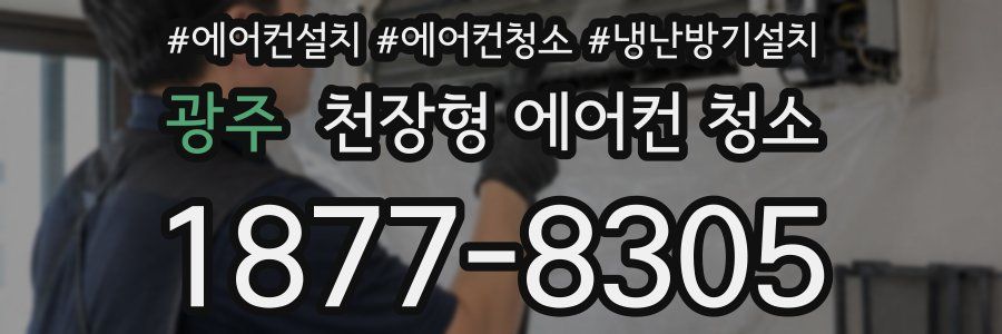 광주 천장형 에어컨 청소