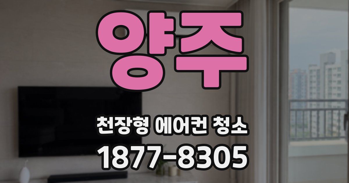 양주 천장형 에어컨 청소