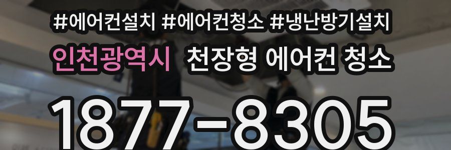 인천광역시 천장형 에어컨 청소