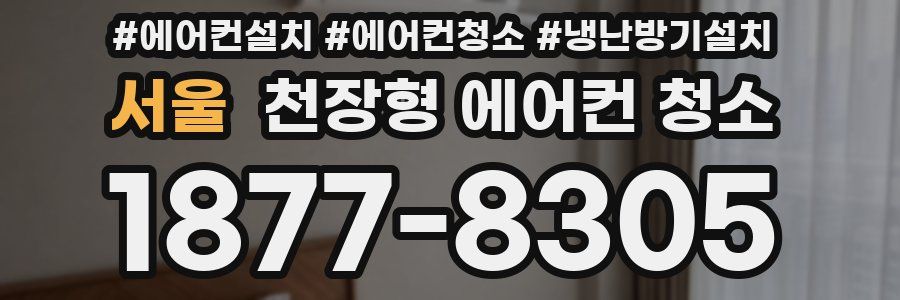 서울 천장형 에어컨 청소