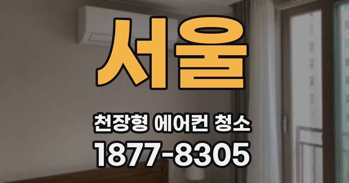서울 천장형 에어컨 청소