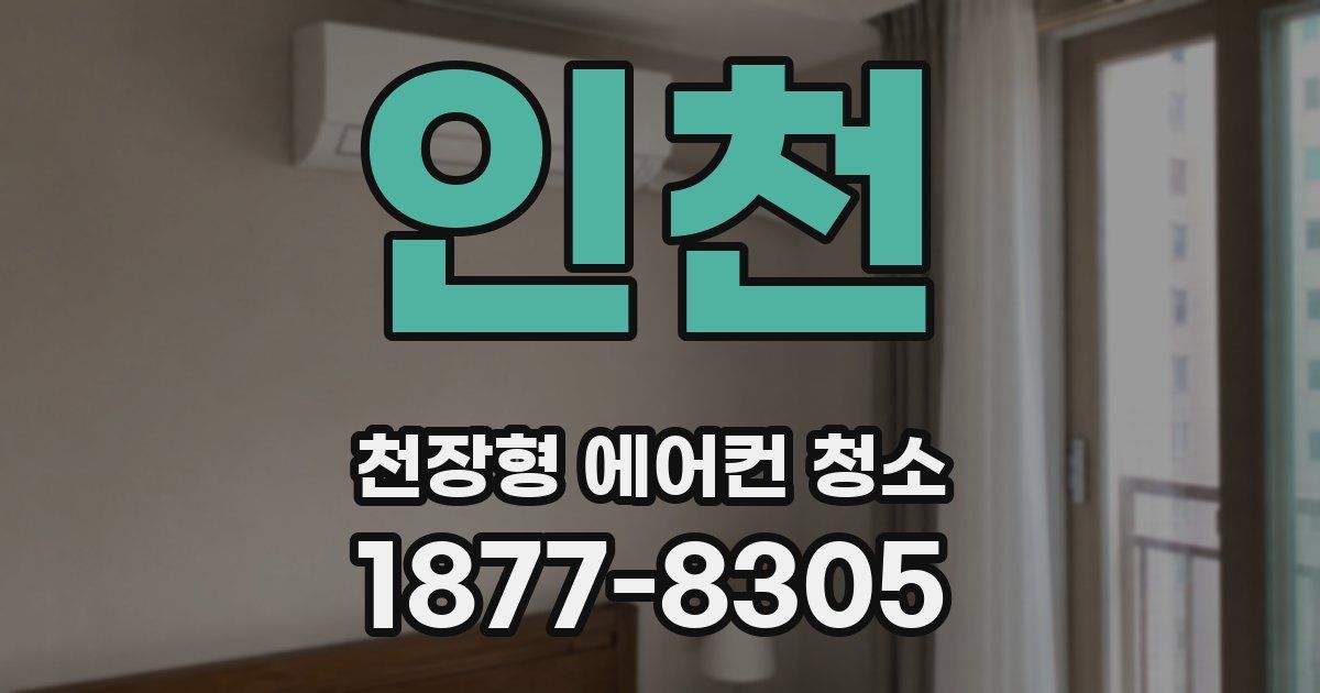 인천 천장형 에어컨 청소