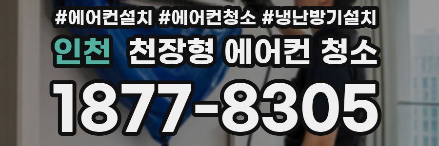인천 천장형 에어컨 청소