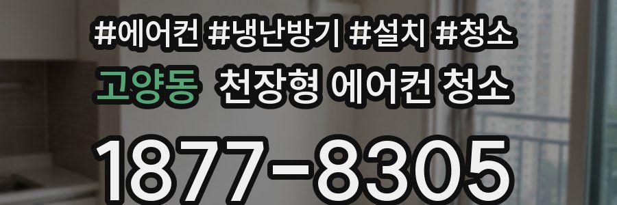 고양동 천장형 에어컨 청소
